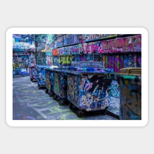 Street Art at Hosier Lane, Melbourne, Victoria, Australia Sticker